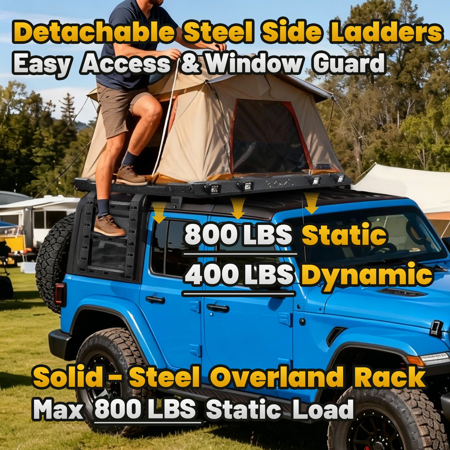 JEEP 2007-2018  JK Wrangle Roof Cargo Basket