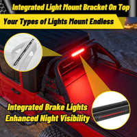 Sport Roll Bar for Mid Size Pickup Truck with Brake Light