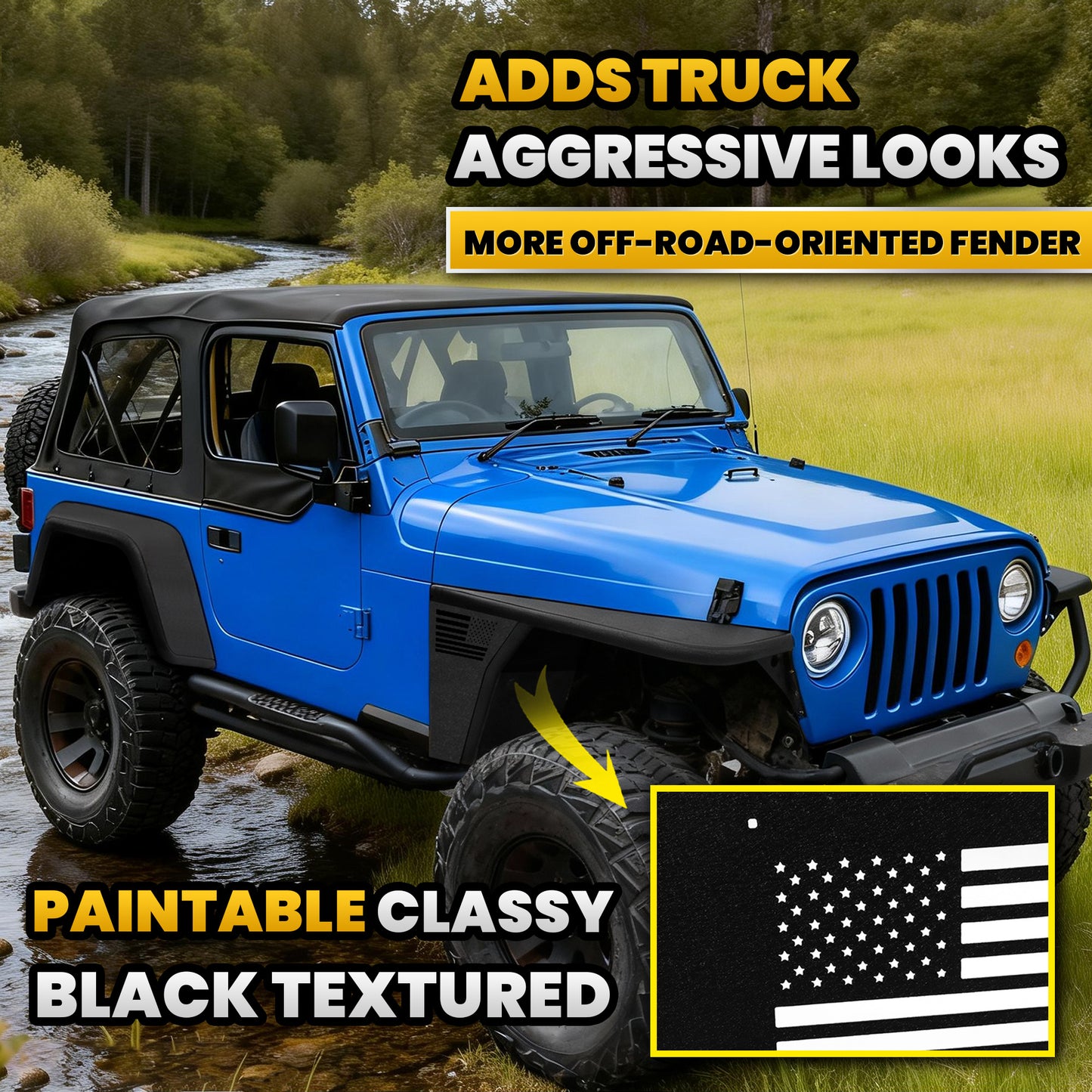Fender Flares LJ/TJ 4PCS