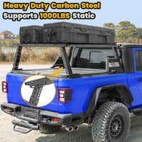 MONOKING 16"-25" Mid-Height Bed Rack with USA Flag for Tacoma/Tundra