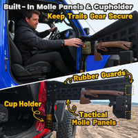 MONOKING 4PCS Battle Axe Styling Half Doors for 2018-2026 Wrangler JL 4-Door