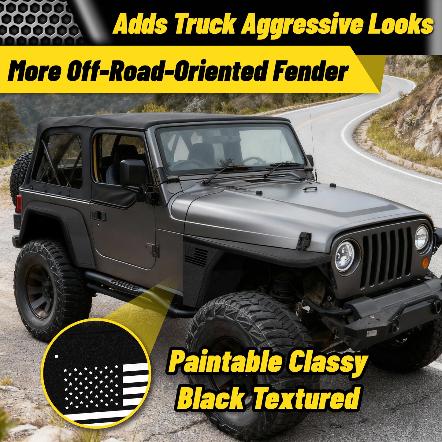 TJ / YJ Front Fender Flares