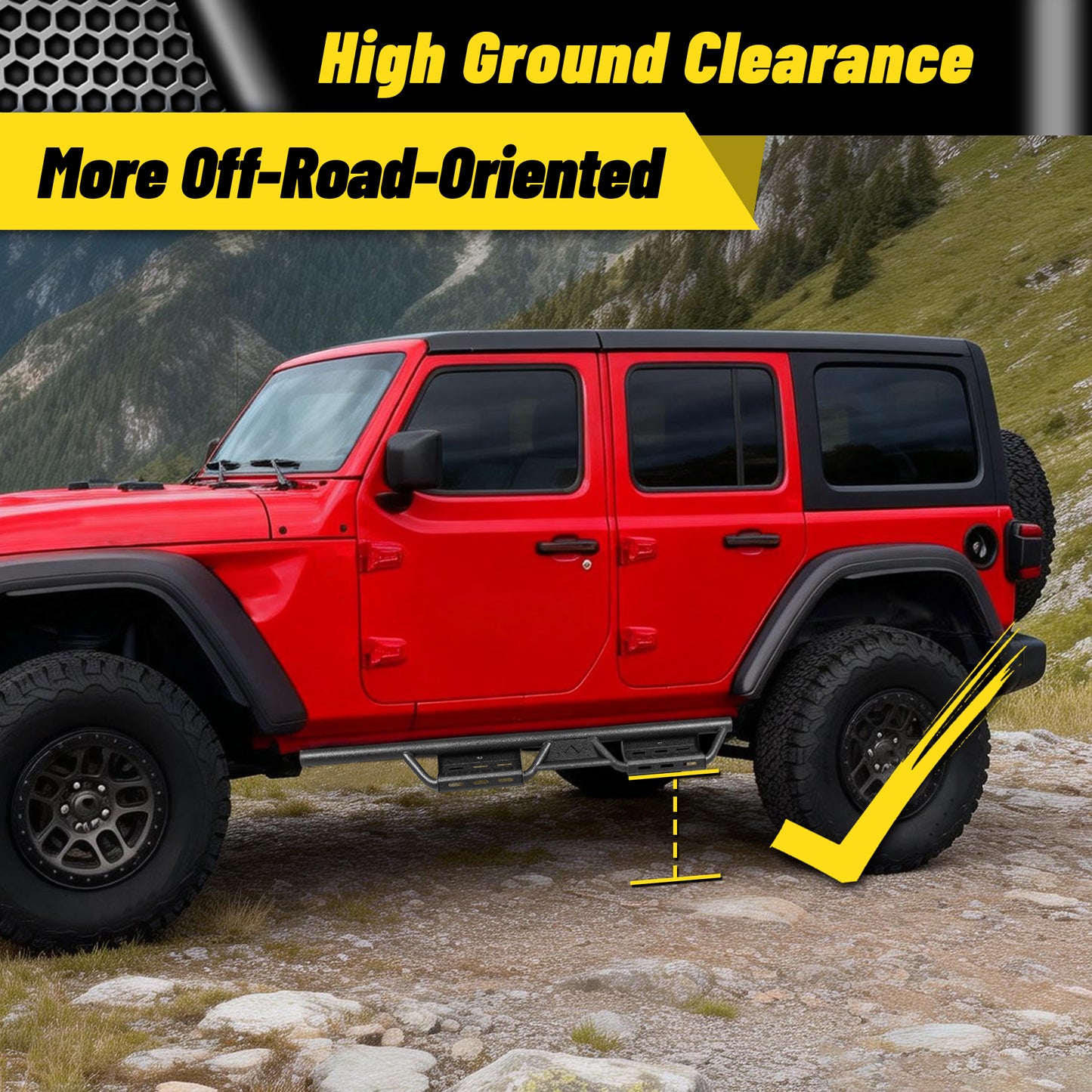 For 2007-2018 Wrangler JK JKU Unlimited 4 -DOOR