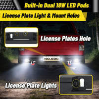 Toyota Tundra 07-13 Rear Bumper|Direct Bolt-On, No Drill, Work & Trail Defense, D-Rings & License Plate Lights