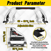 Stainless Steel Sport Roll Bar for Full Size Pickup Truck with Brake Light