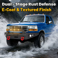 Ford F-150 92-97 Front Bumper|Direct Bolt-On, No Drill, Work Truck & Off-Road Armor, OEM Fit Upgrade