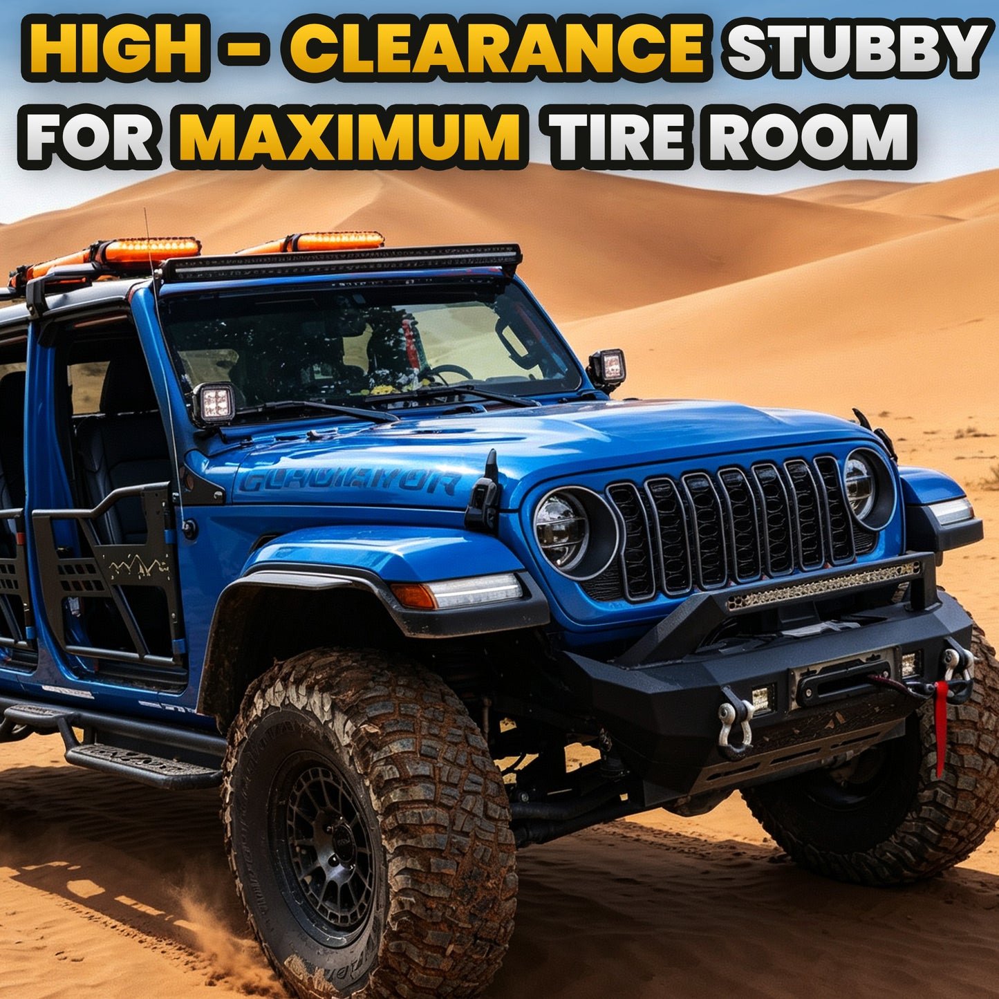 Jeep JL 18-26 & Gladiator JT Front Bumper |Direct Bolt-On, No Drill, Off-Road Adventure Armor, Stainless Steel Skid Plate