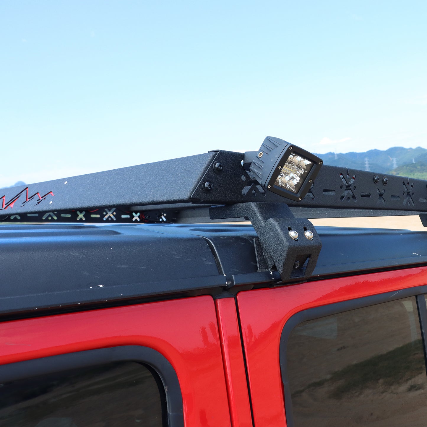For 2020-2026 Jeep Gladiator JT Cargo Basket with Dual Ladders