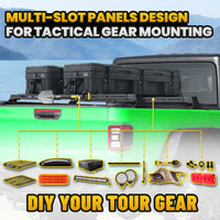 Adjustable Universal Truck Bed Rack for Gladiator Tacoma Ranger Maverick F150 Silverado GMC Sierra Ram Tundra