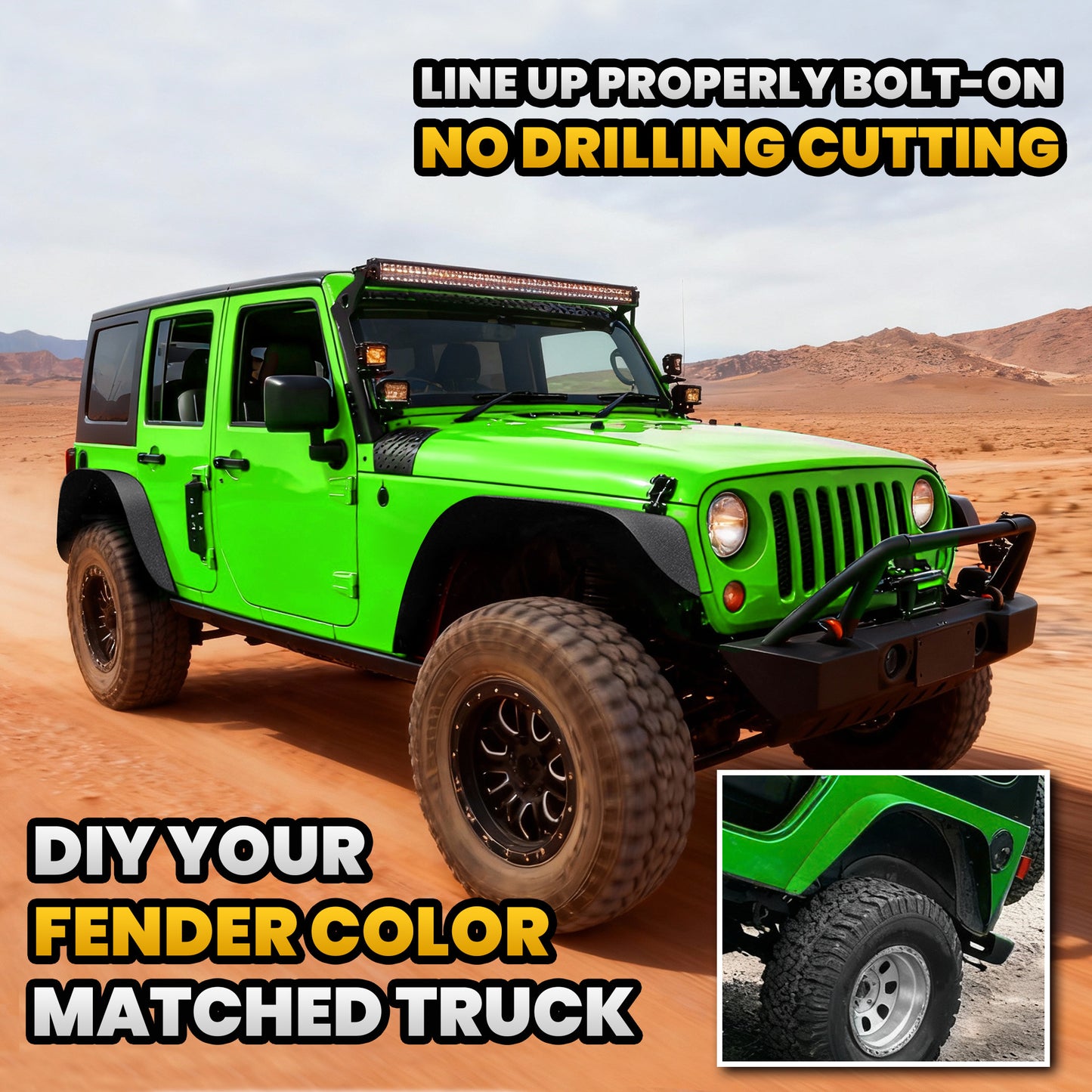 Fender Flares JL/JLU 4PCS