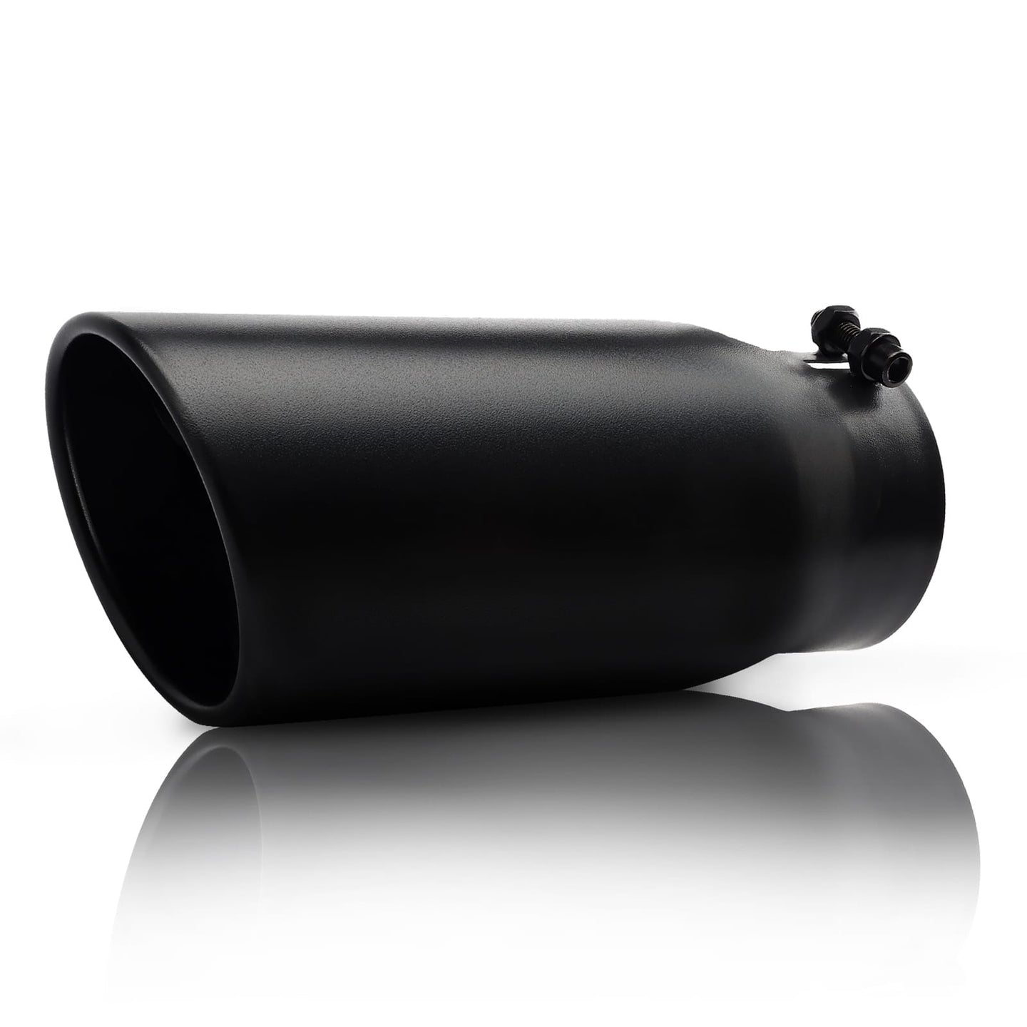 4" x 5" x 12" black exhaust tip for trucks and SUVs
