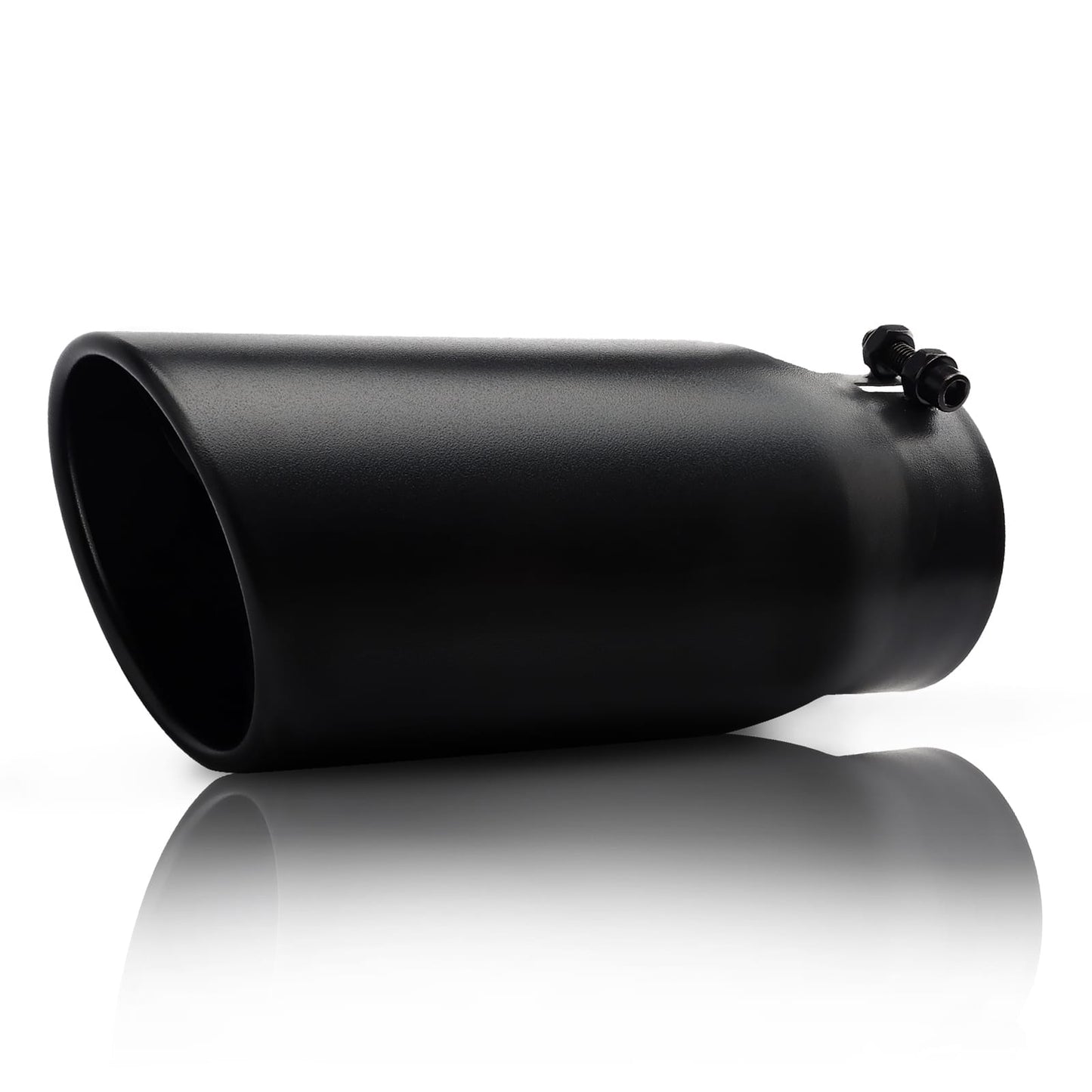 4" x 5" x 12" black exhaust tip for trucks and SUVs