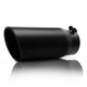4" x 5" x 12" black exhaust tip for trucks and SUVs