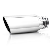 Silver 4x6x15 exhaust tip for trucks, cars, and SUVs