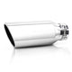 Silver 4x6x15 exhaust tip for trucks, cars, and SUVs