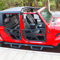 Tube Doors Fit 2018-2025 Wrangler JL (NOT JK) 4-Doors & Gladiator No with Mirror Mount