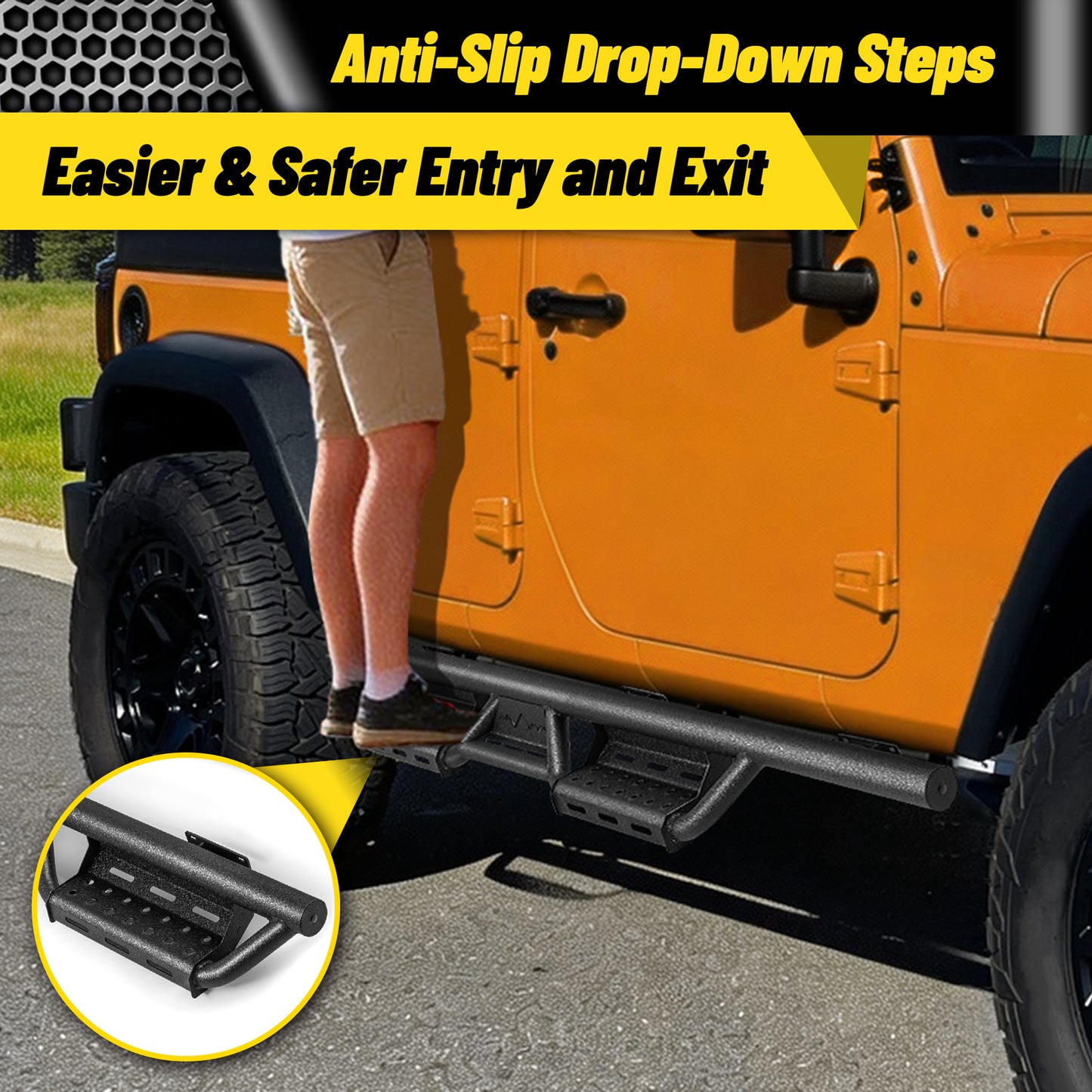 For 2007-2018 Wrangler JK JKU Unlimited 4 -DOOR