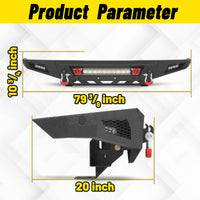 Toyota Tundra 14-21 Front Bumper|Bolt-On, No Drilling, Off-Road Protection, D-Rings & LED Lights