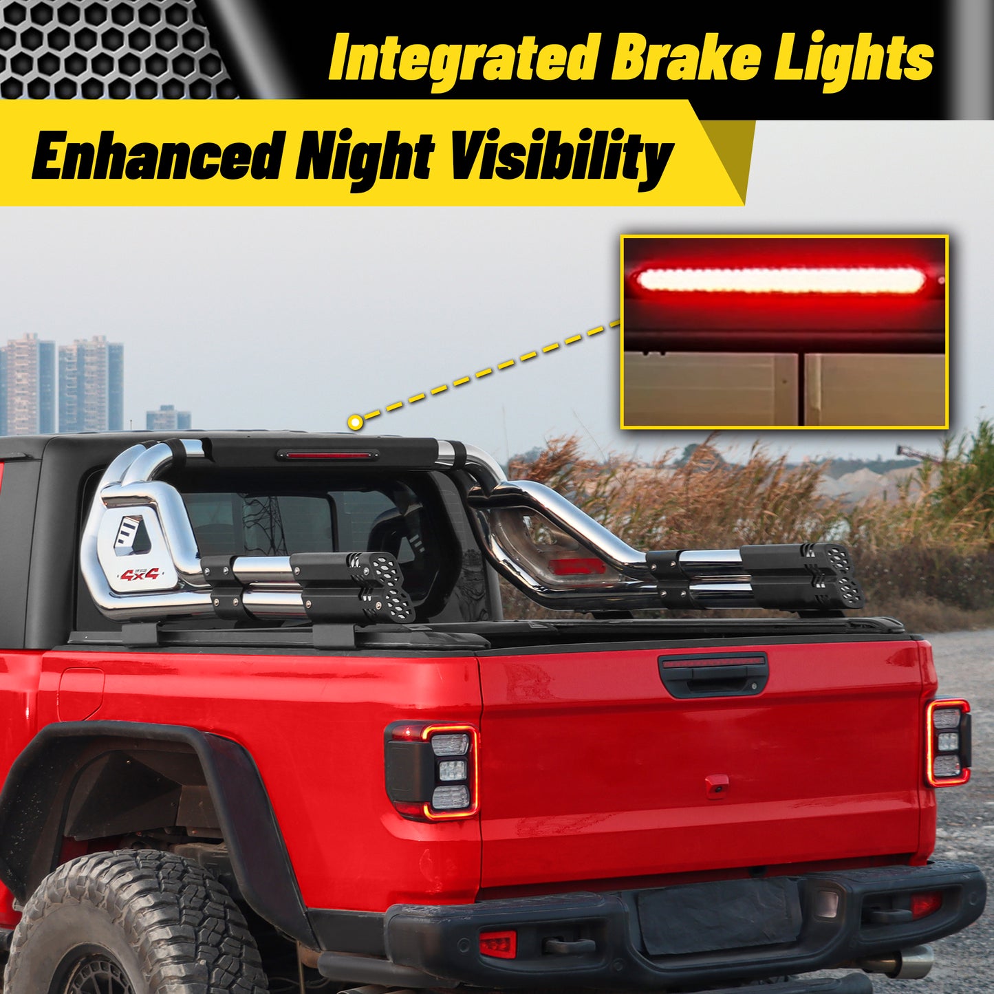Heavy Duty Adiustable Stainless Steel Roll Bars