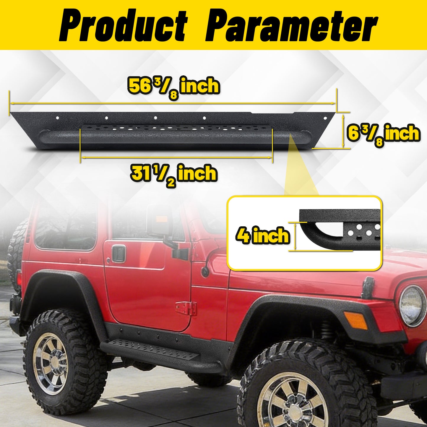 For 1997-2006 Wrangler TJ 2 Doors