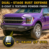Ford 2021-2023 Fornt Bumper | Direct Bolt-On, No Drill, Heavy-Duty Protection, Built-in Winch Mounting Plate