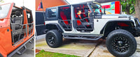 Tube Doors Fit 2007-2018 Wrangler JK (NOT JL) 4-Doors No with Mirror Mount