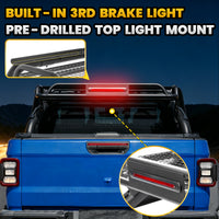 Adjustable Sport Roll Bar for Pickup Truck with Cargo Basket＆3rd Brake Light