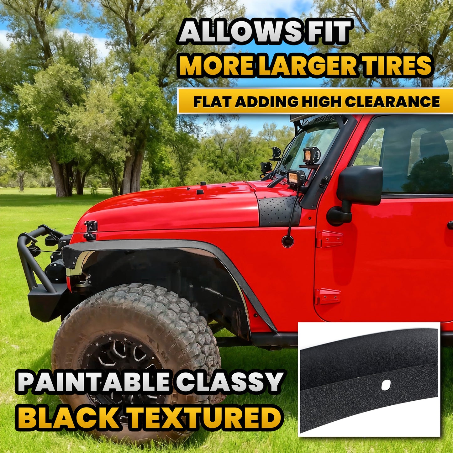 Fender Flares JL/JLU 4PCS