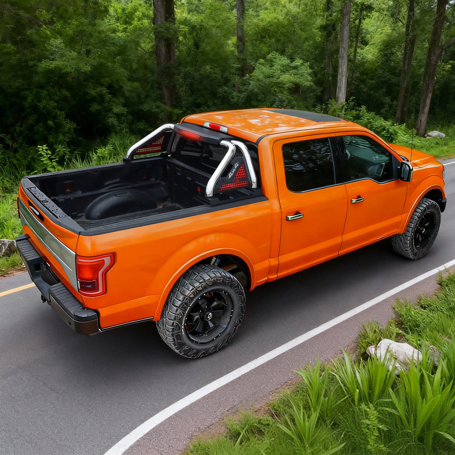 Universal Truck Bed Roll Bar Stainless Steel