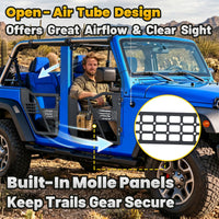 MONOKING Jeep JL/JLU Tube Doors USA Flag 2018-2026 4-Door No Mirror