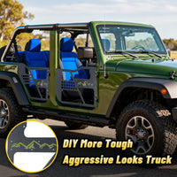 Tube Doors Fit 2007-2018 Wrangler JK (NOT JL) 4-Doors No with Mirror Mount