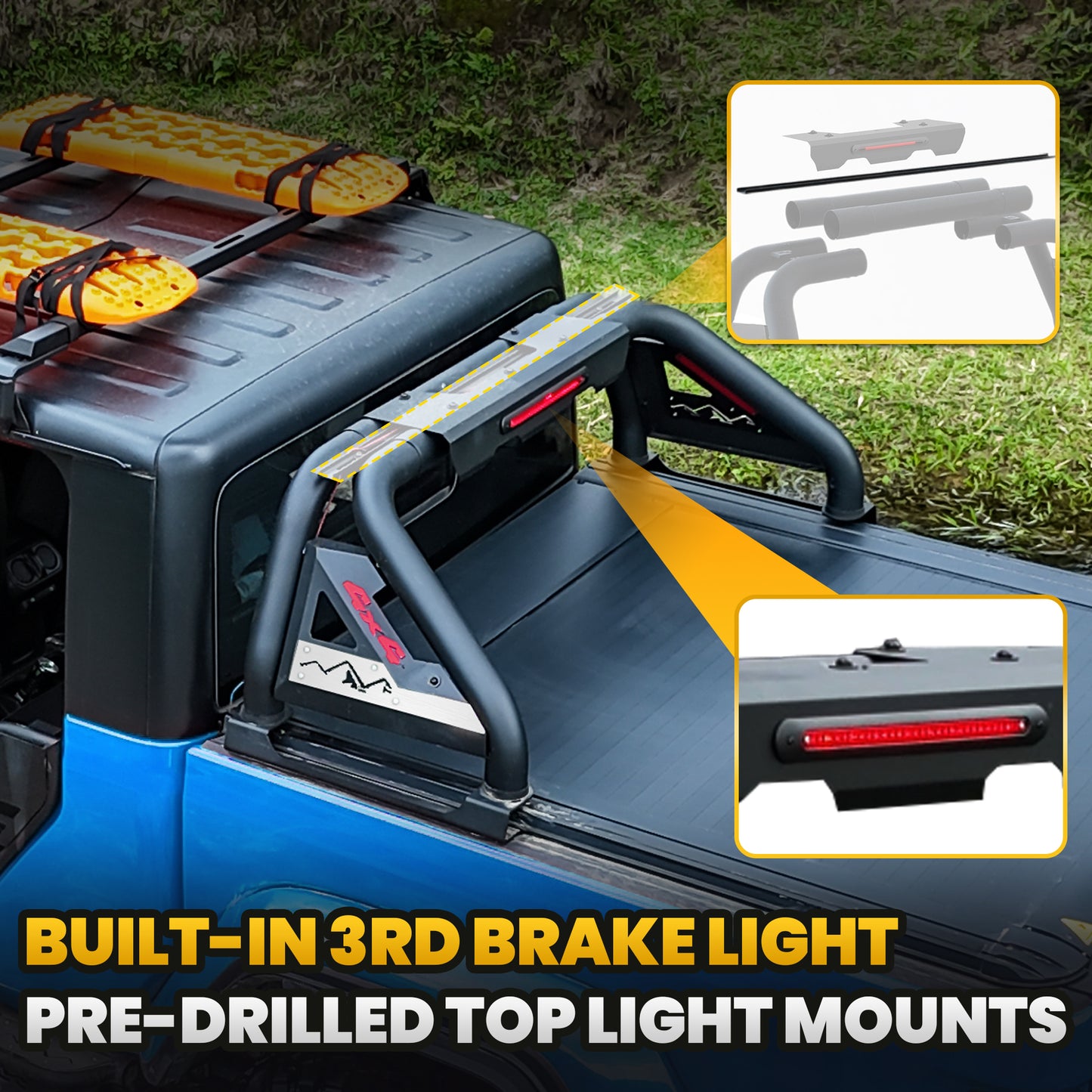 Truck Bed Roll Bar for Full-Size Pickup Trucks
