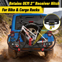 Jeep Wrangler JK/JKU 07-18 Rear Bumper|Direct Bolt-On, No Drill, Trail Protection & Recovery, LED Lights & D-Rings