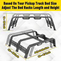 16"~19" university Bed Rack