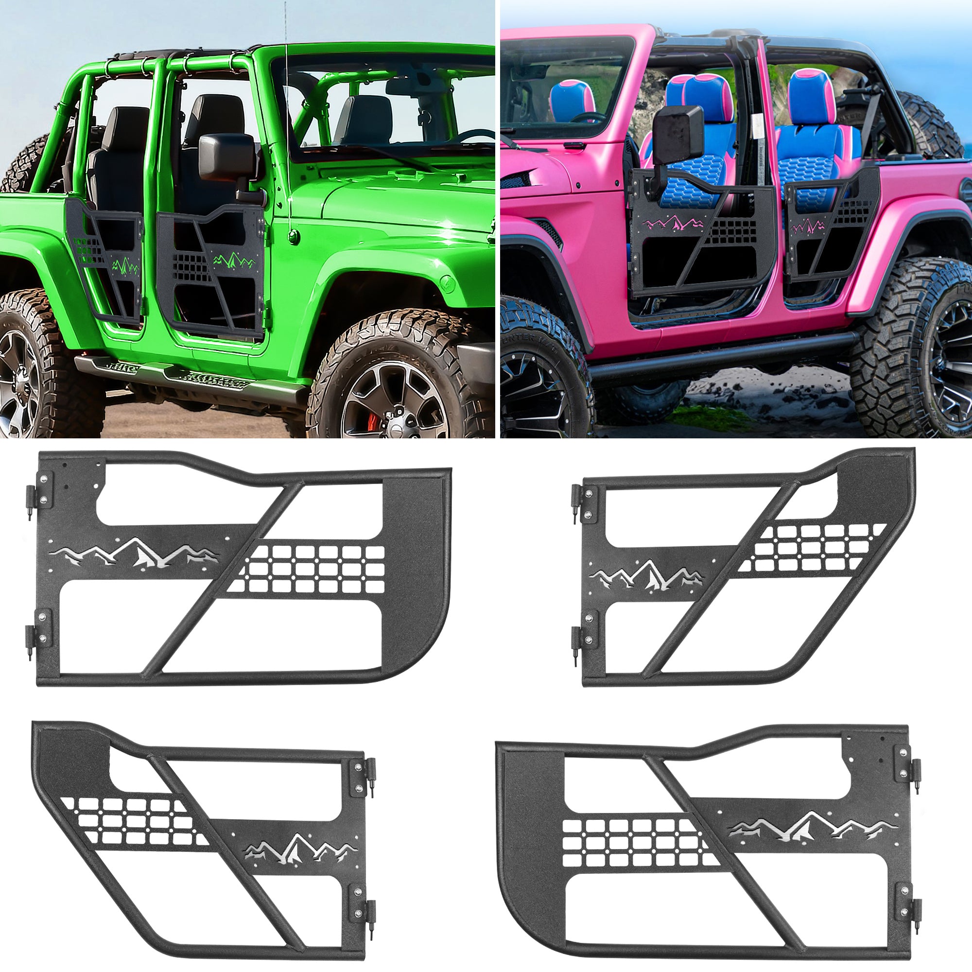 Tube Doors Fit 2018-2026 Wrangler JL (NOT JK) 4-Doors No with