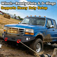 Ford F-150 92-97 Front Bumper|Direct Bolt-On, No Drill, Work Truck & Off-Road Armor, OEM Fit Upgrade