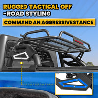 Adjustable Sport Roll Bar for Pickup Truck with Cargo Basket＆3rd Brake Light
