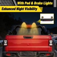 Heavy Duty Roll Bar for Mid Size Pickup Truck with Dual Pod Lights