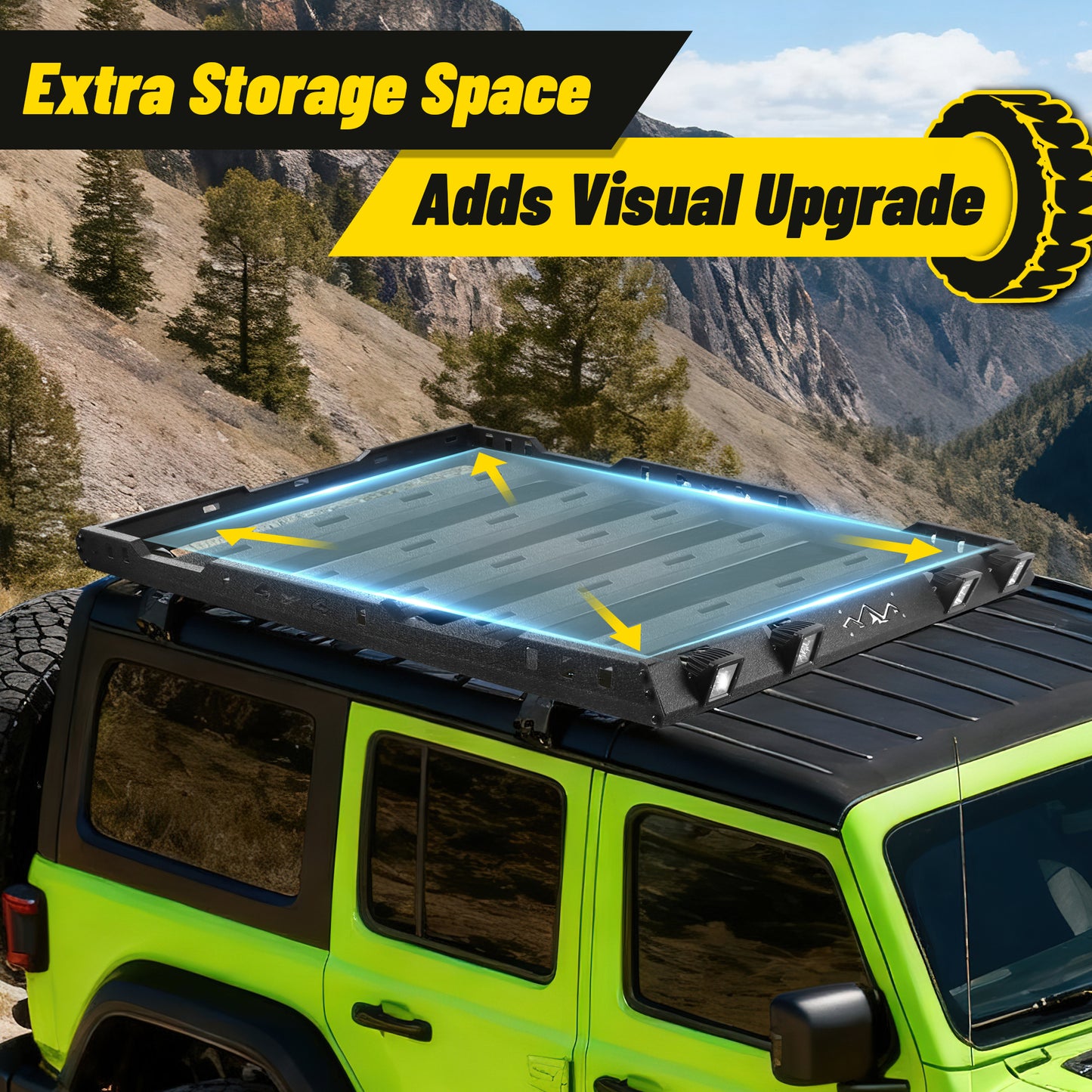 JEEP 2018-2025  JL Wrangle Cargo Basket