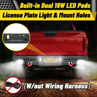 Ford F-150 15-25 (Excl. Raptor & EcoBoost) Rear Bumper|Direct Bolt-On, No Drill, Trail-Ready Protection, LED Lights &Dual D-Rings