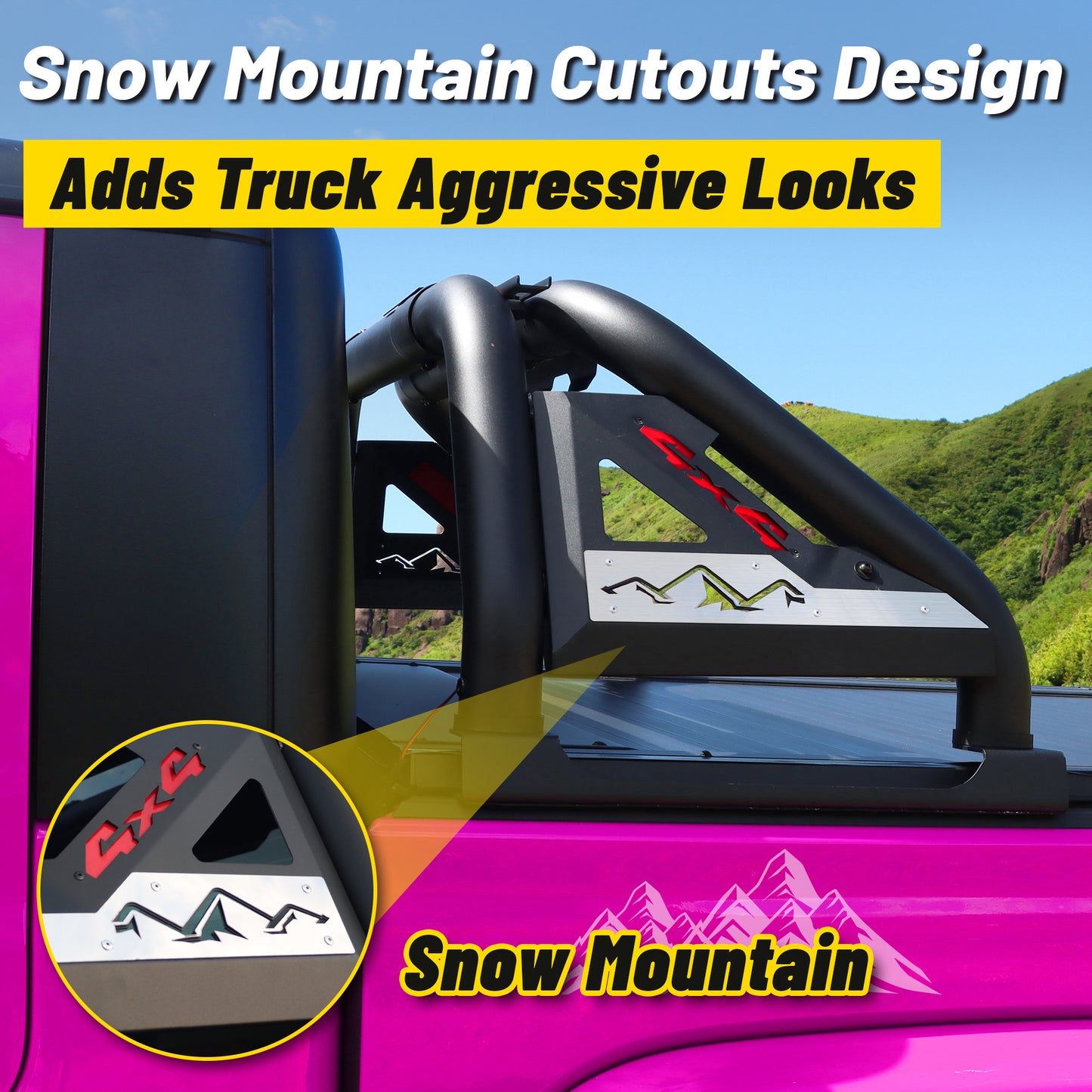 Truck Bed Roll Bar for Full-Size Pickup Trucks