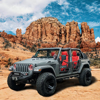 Tube Doors Fit 2018-2025 Wrangler JL (NOT JK) 4-Doors & Gladiator No with Mirror Mount