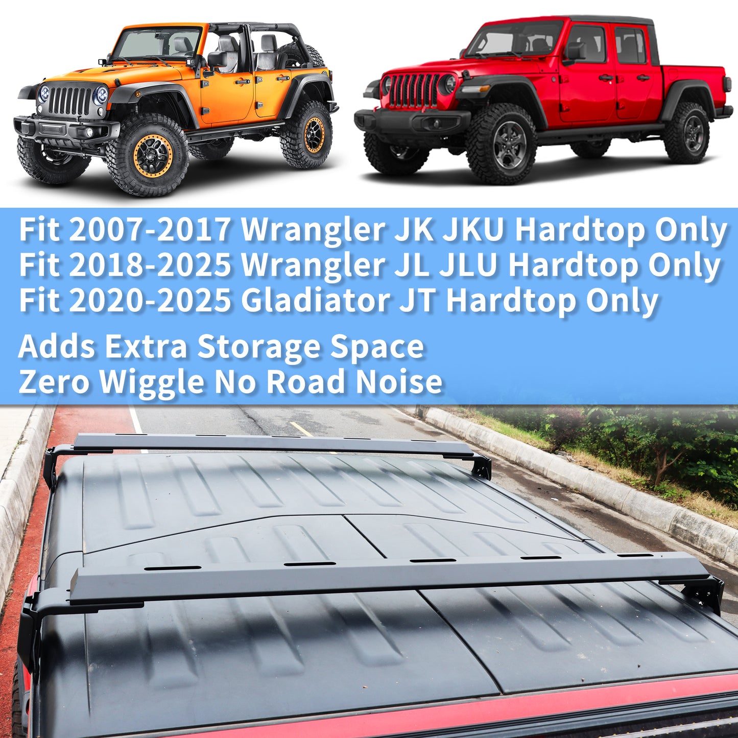 JEEP JK / JL / JT Roof Rack Crossbars