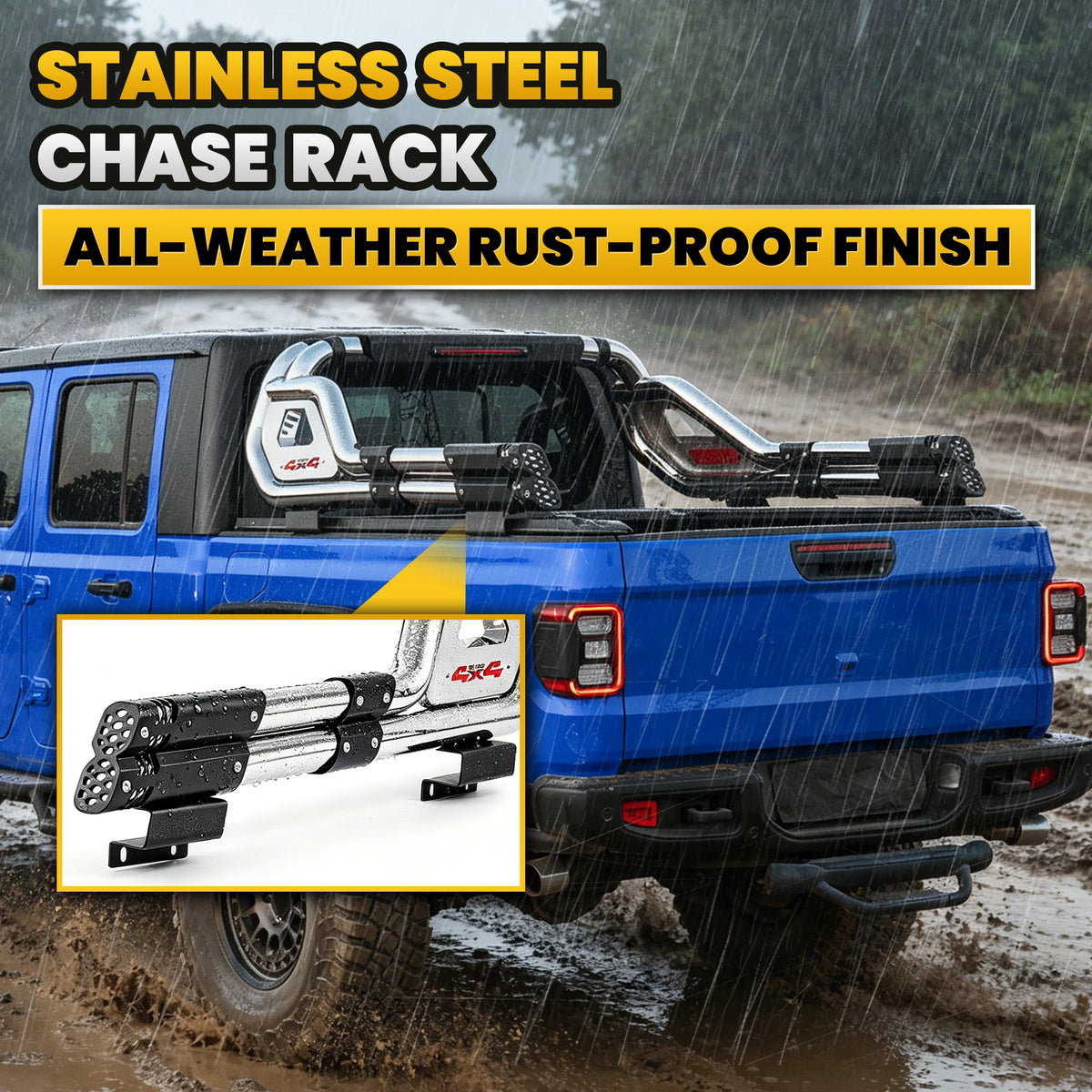 Heavy Duty Adiustable Stainless Steel Roll Bars