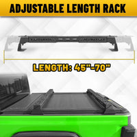 Adjustable Universal Truck Bed Rack for Gladiator Tacoma Ranger Maverick F150 Silverado GMC Sierra Ram Tundra