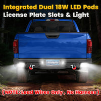 Ford F-150 15-25 (Excl. Raptor & EcoBoost) Rear Bumper|Direct Bolt-On, No Drill, Trail-Ready Protection, LED Lights &Dual D-Rings