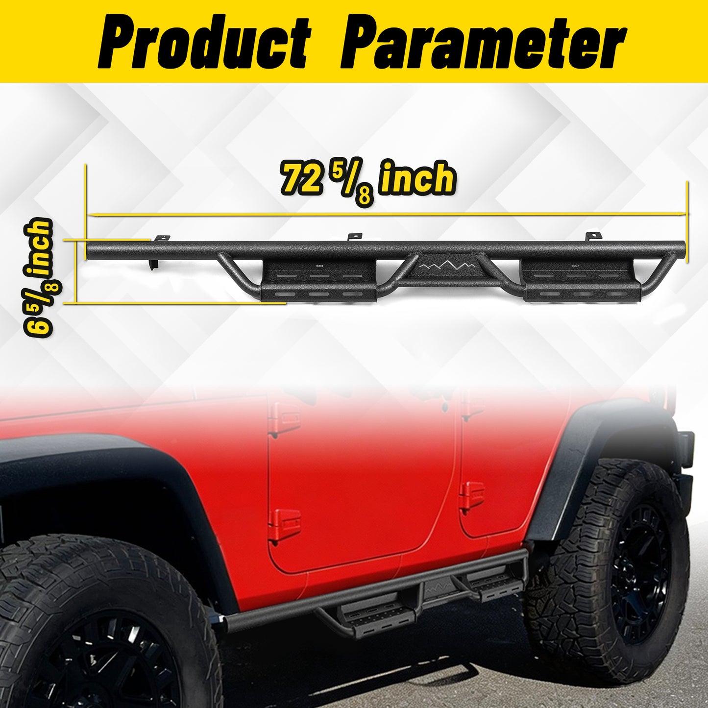 For 2007-2018 Wrangler JK JKU Unlimited 4 -DOOR