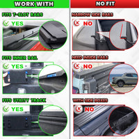 MONOKING Low Profile Truck Bed Rack 14-17 Inch USA Flag Chevy GMC
