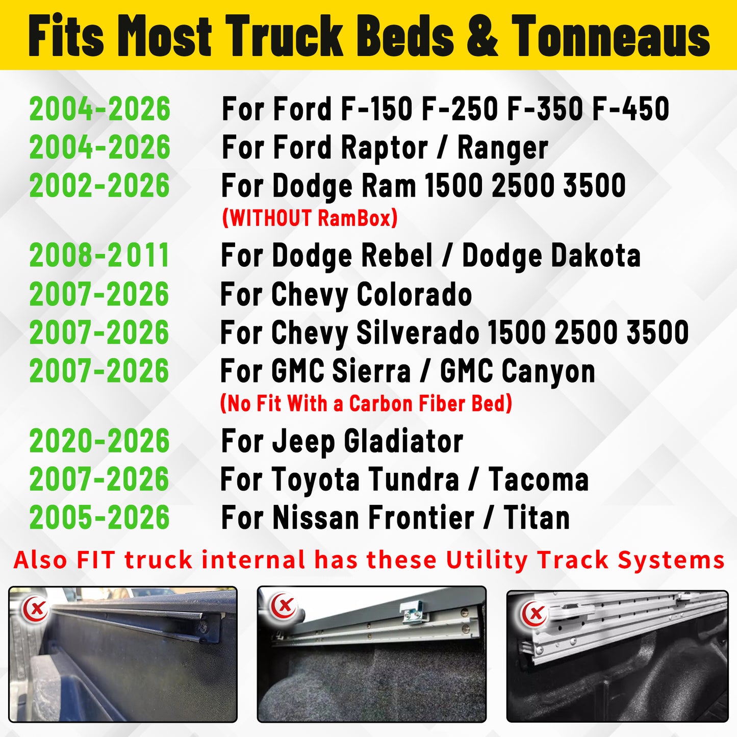 Adjustable Double Tube Roll Bar for Universal Pickup Truck with Brake Light