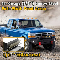 Ford F-150 92-97 Front Bumper|Direct Bolt-On, No Drill, Work Truck & Off-Road Armor, OEM Fit Upgrade